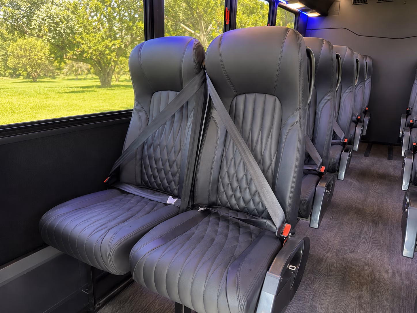 roseville 15 passenger minibus interior