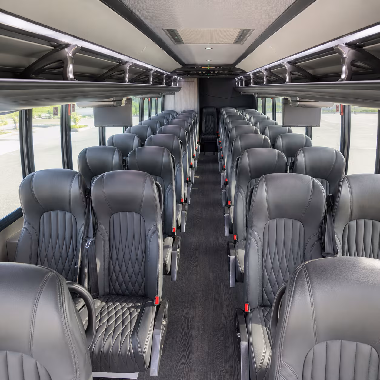 roseville 25 passenger minibus inside