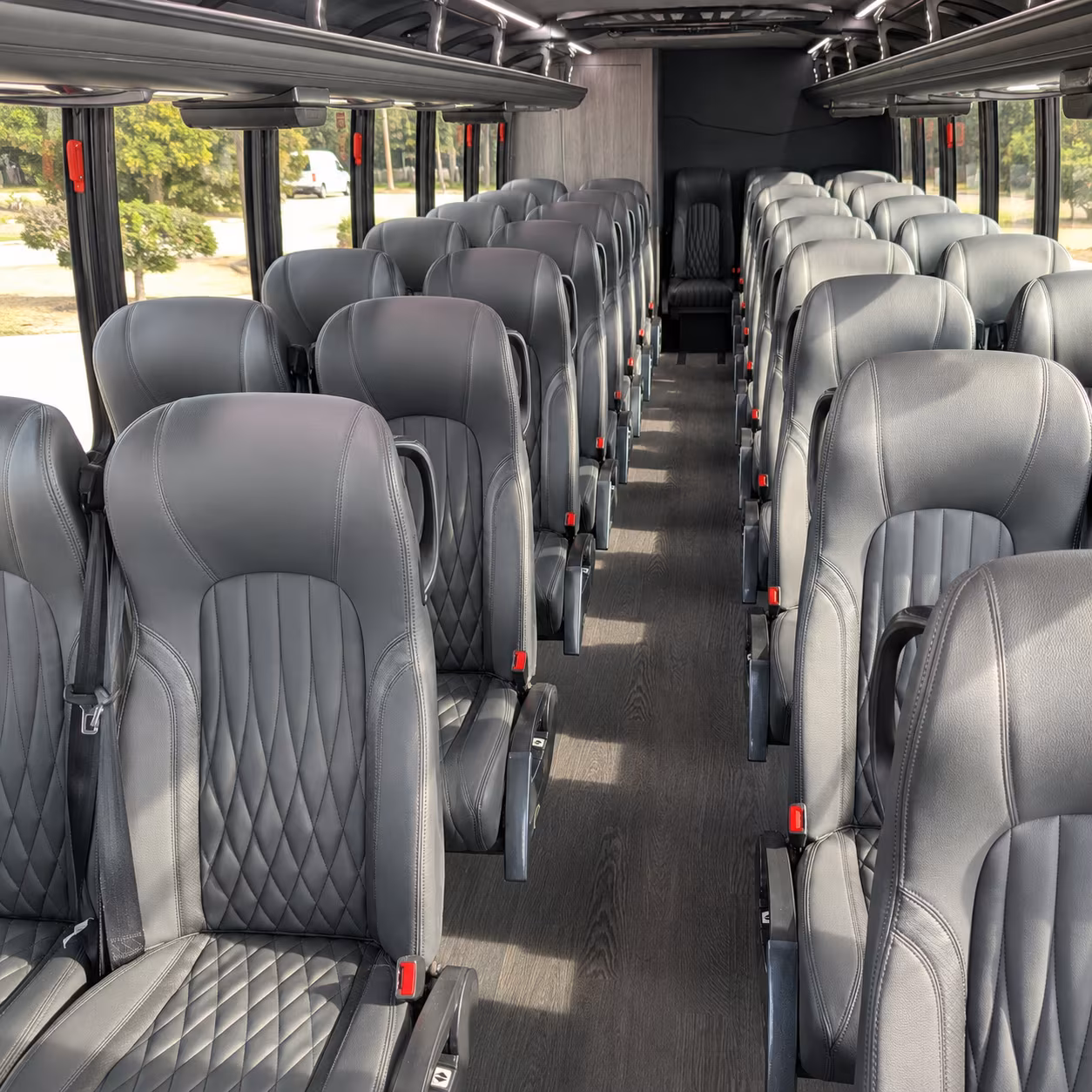 roseville 30 passenger minibus inside