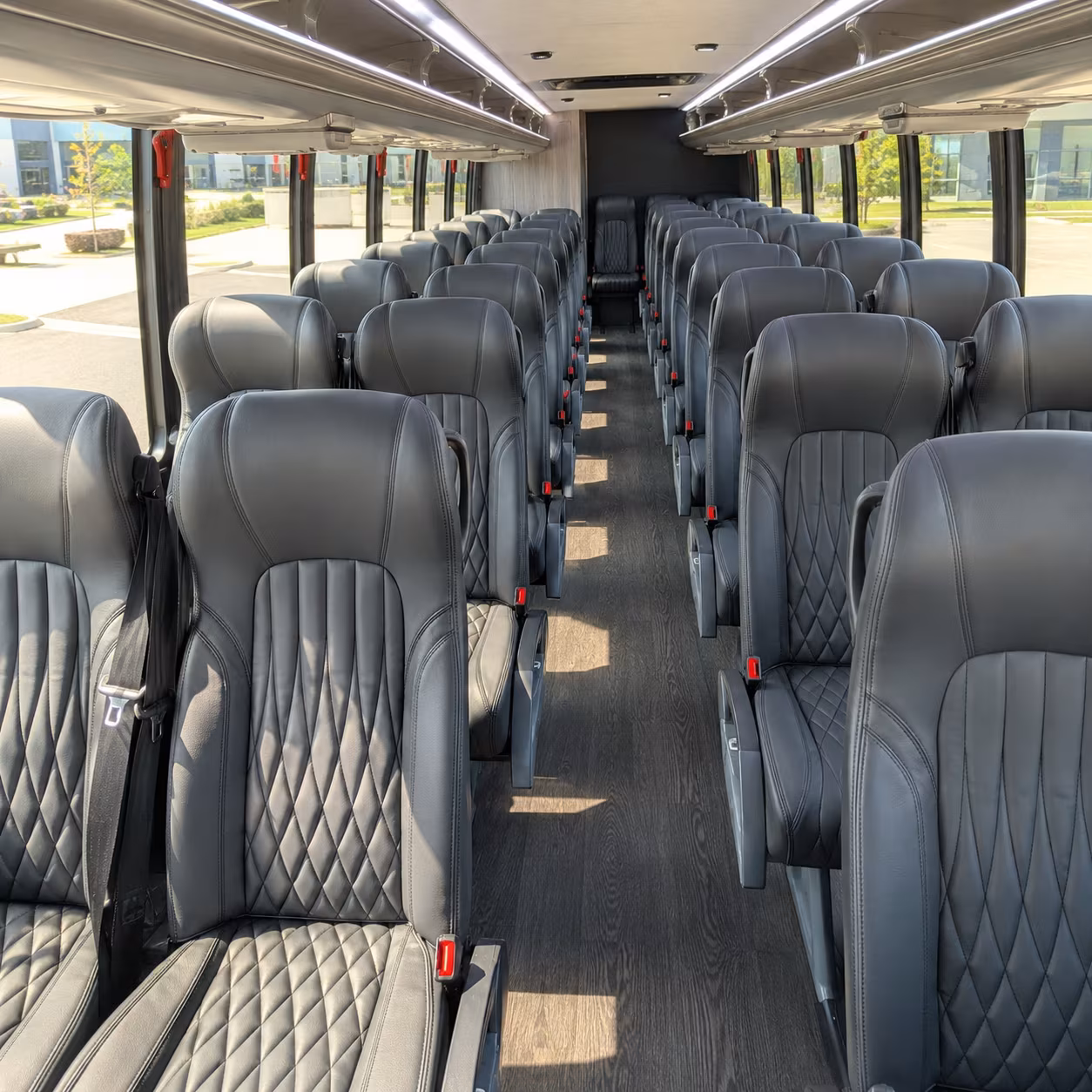 roseville 35 passenger minibus interior